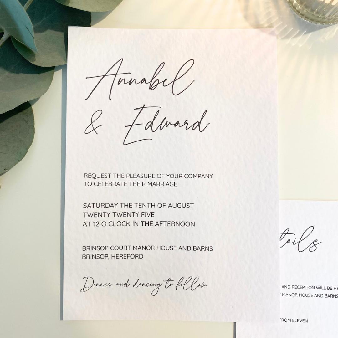 Annabel - Wedding Invitation