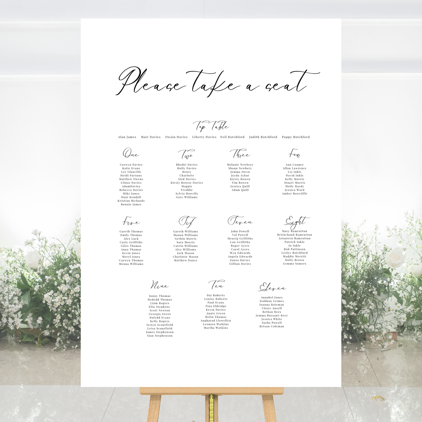 Charlotte - Please Take a Seat Table Plan