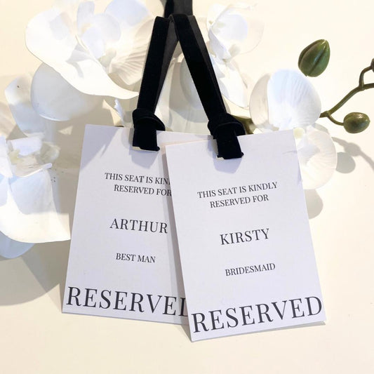 Lauren - Reserved Seating Tags