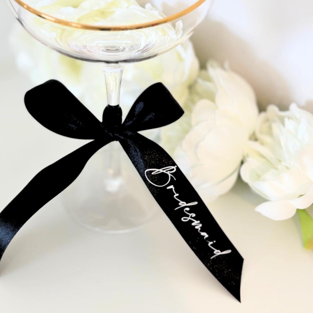 Personalised Black Ribbons