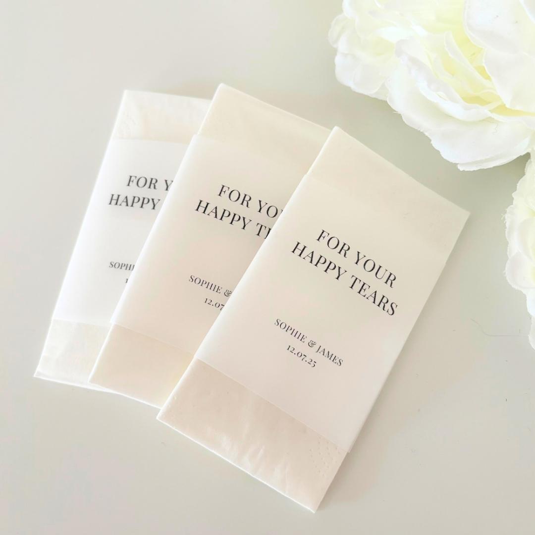 Wedding Tissues, For Your Happy Tears