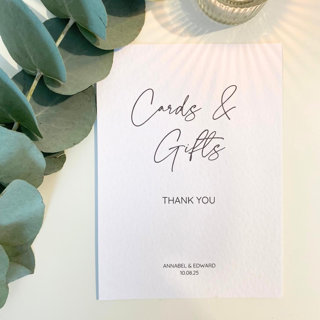 Annabel - Cards & Gifts Sign