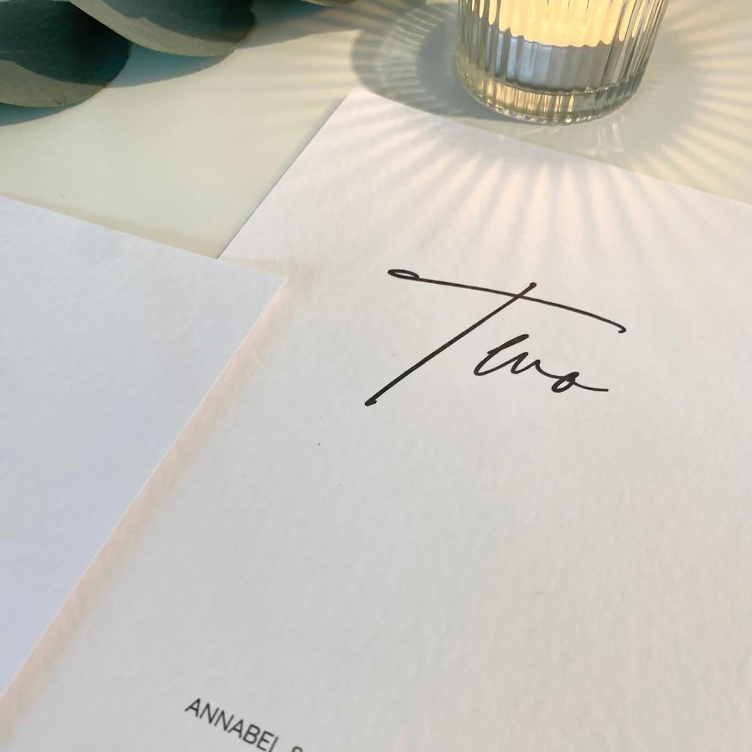 Annabel - Table Number Cards