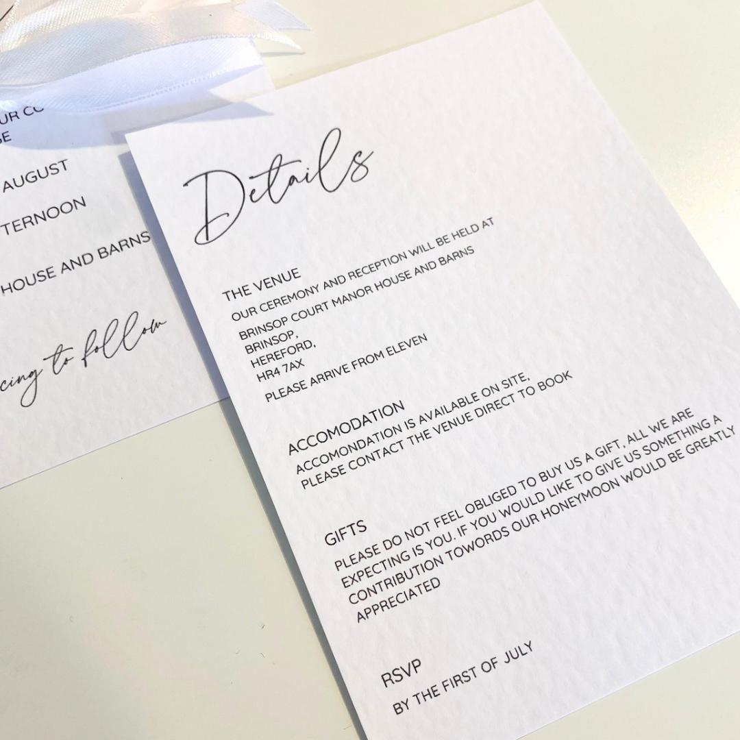 Annabel - Wedding Invitation