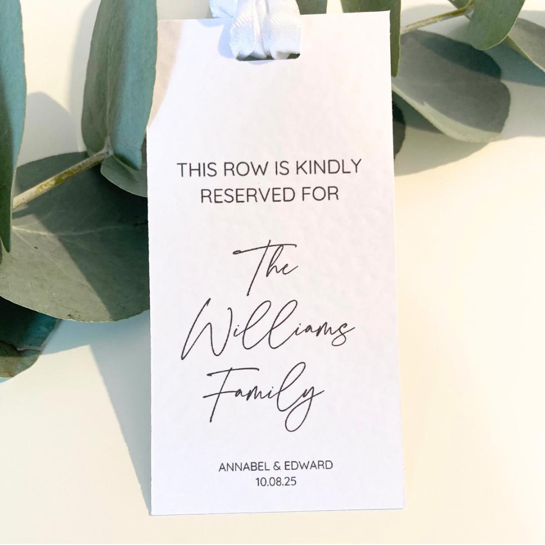 Annabel - Reserved Seating Tags