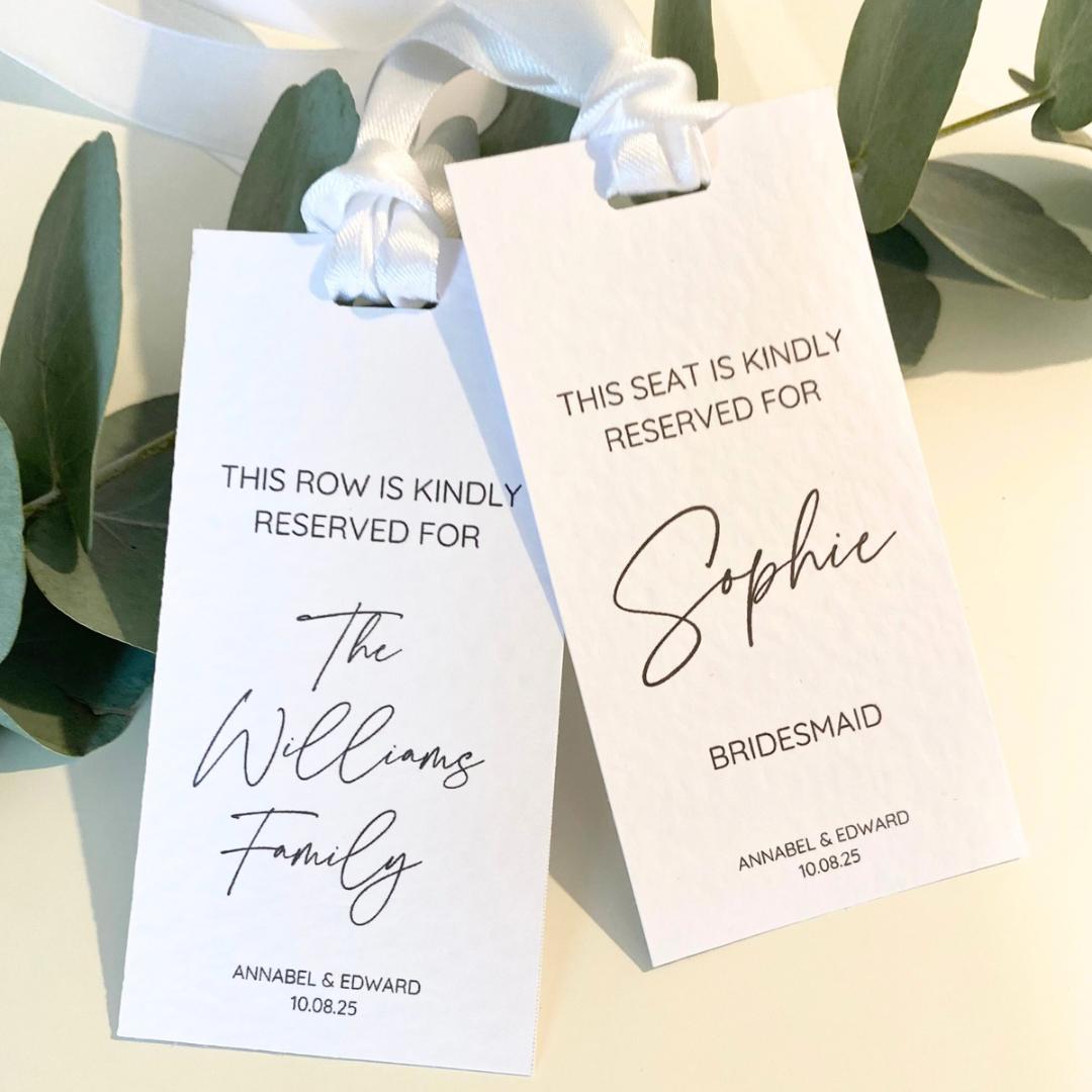 Annabel - Reserved Seating Tags