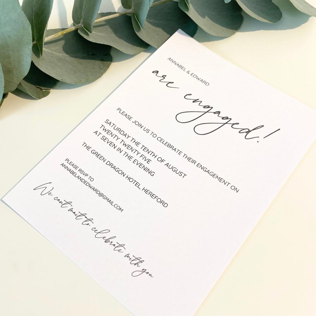 Annabel - Engagement Invitation