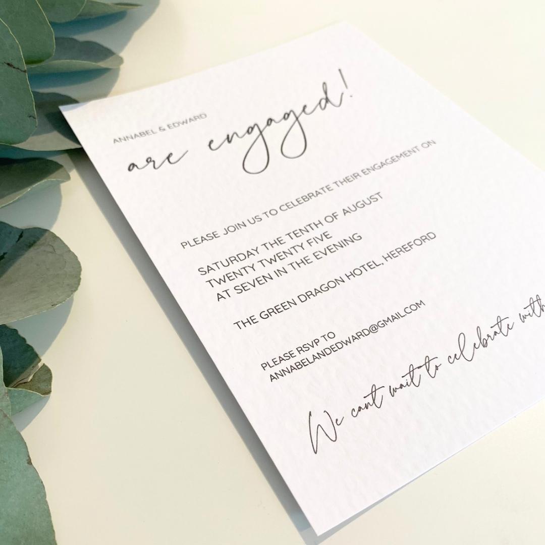 Annabel - Engagement Invitation