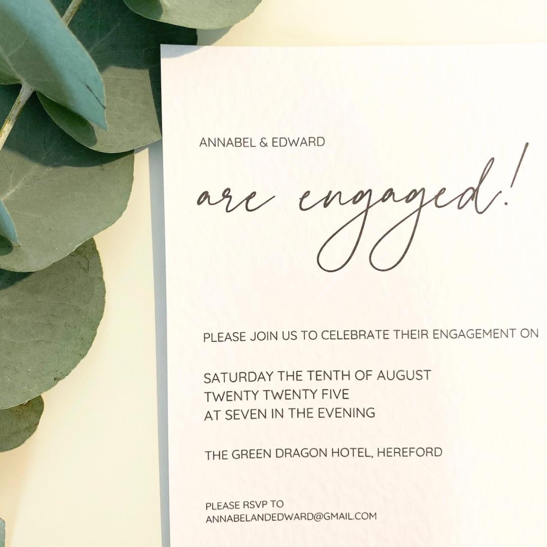 Annabel - Engagement Invitation