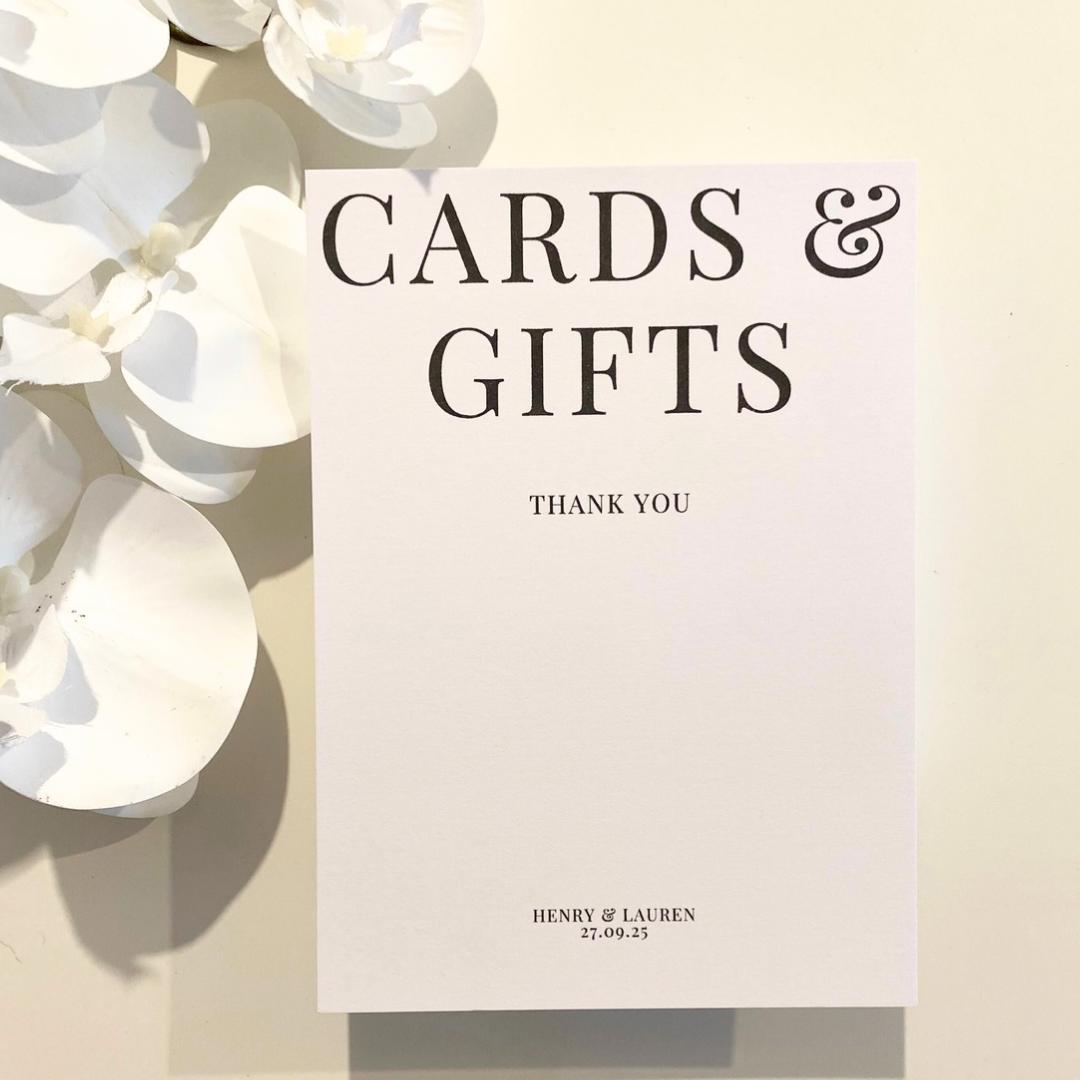 Lauren - Cards and Gifts Sign