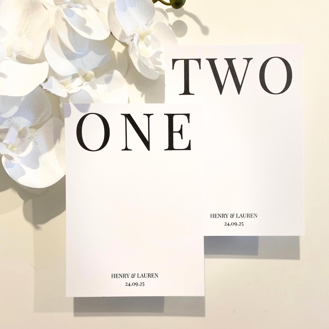 Lauren - Table Number Cards