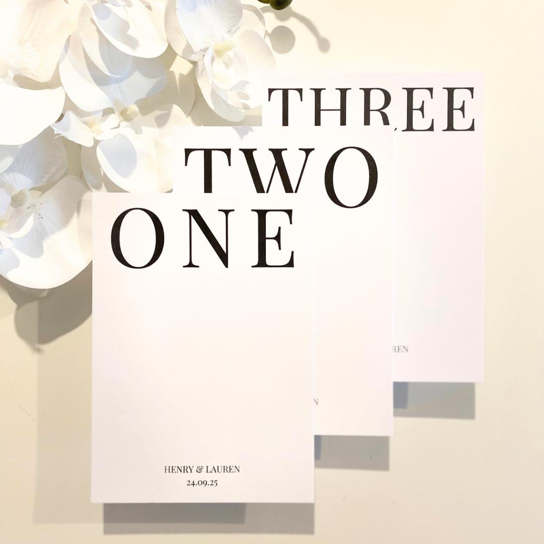 Lauren - Table Number Cards