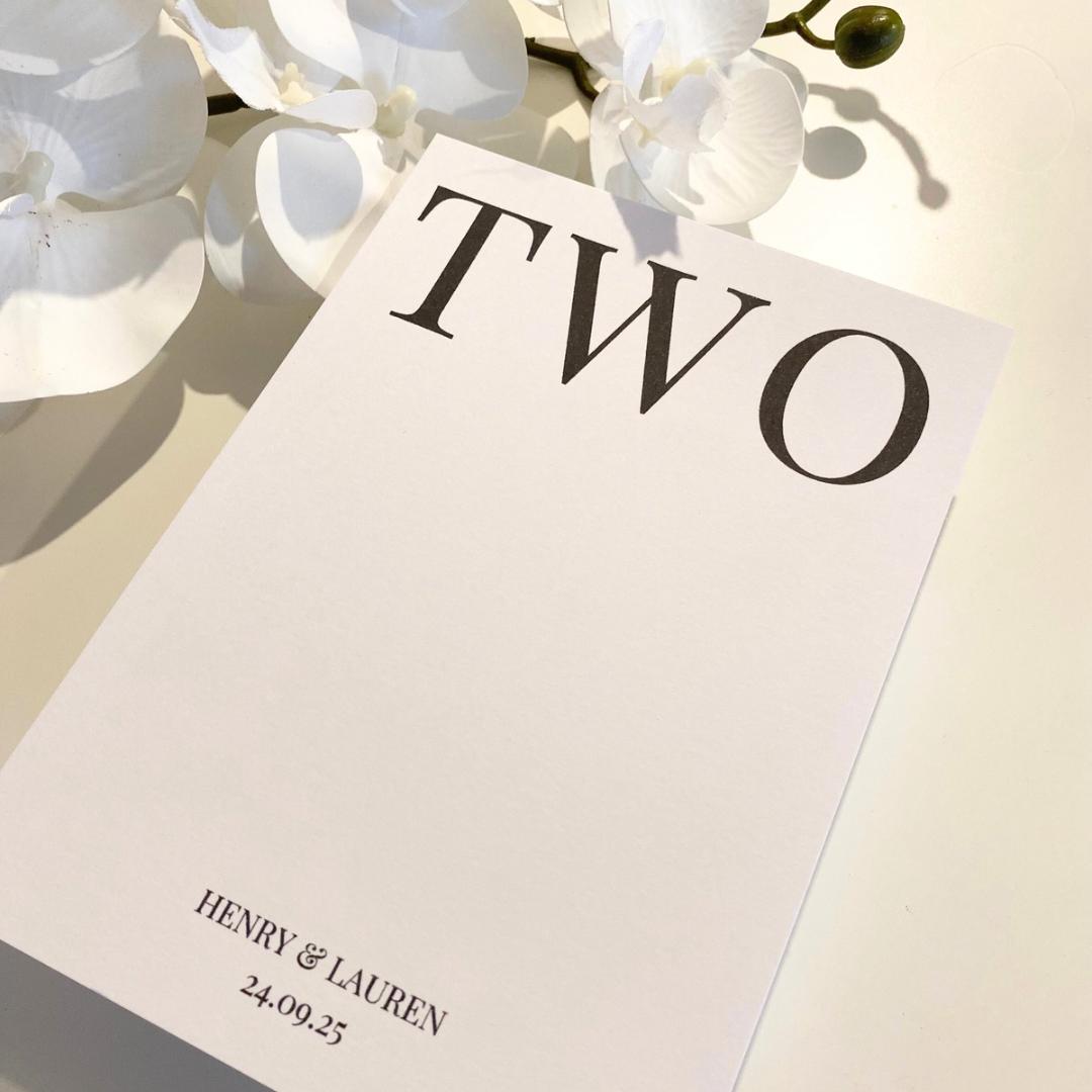 Lauren - Table Number Cards