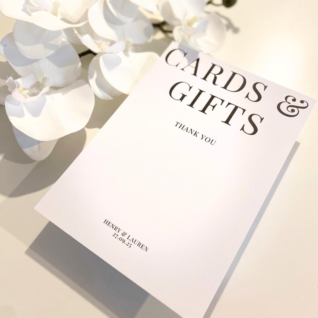 Lauren - Cards and Gifts Sign