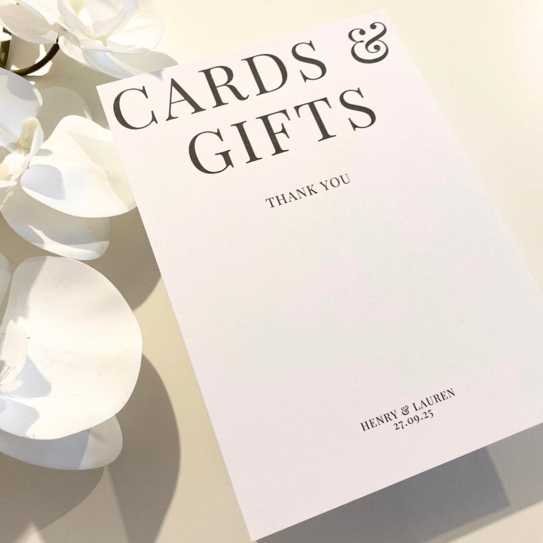 Lauren - Cards and Gifts Sign