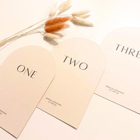 Nancy - Table Number Cards