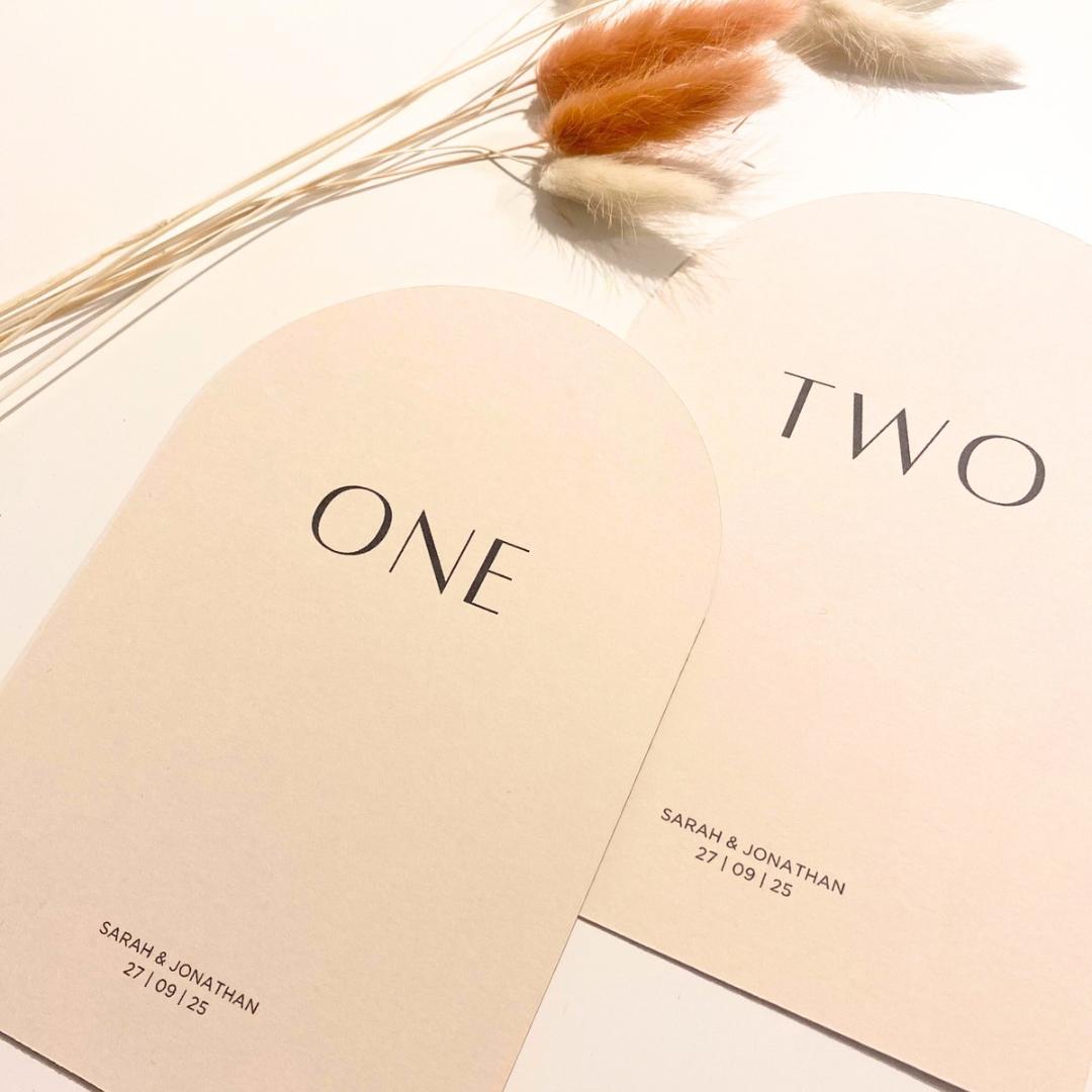 Nancy - Table Number Cards