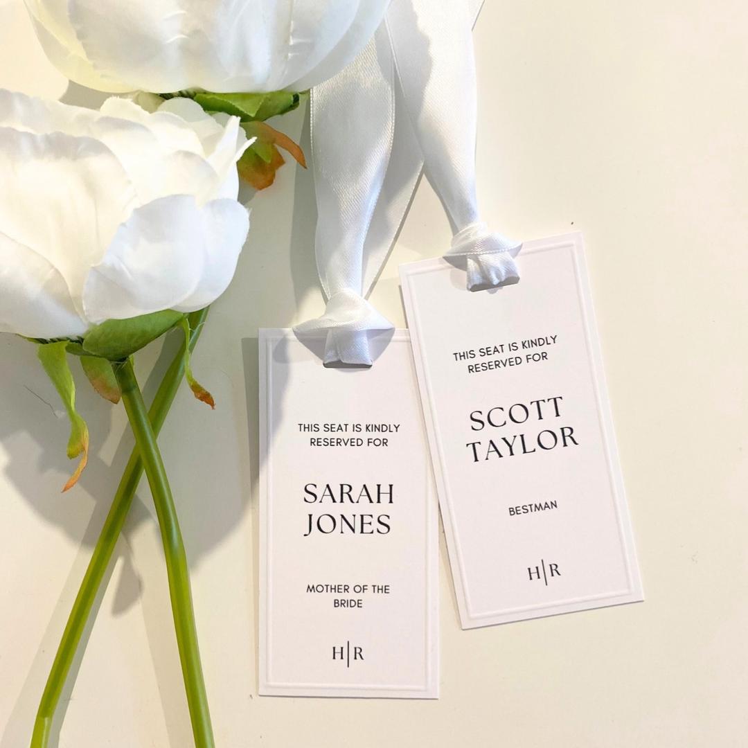 Sophie - Reserved Seating Tags