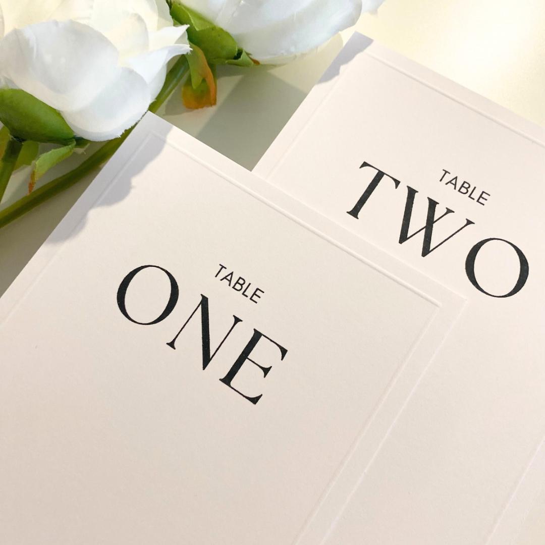 Sophie - Table Number Cards