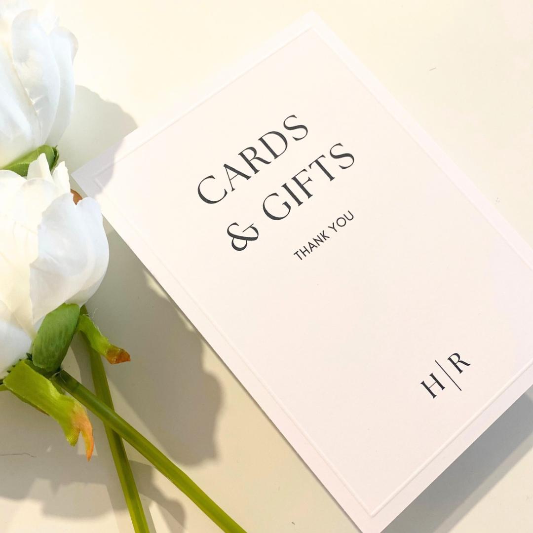 Sophie - Cards & Gifts Sign