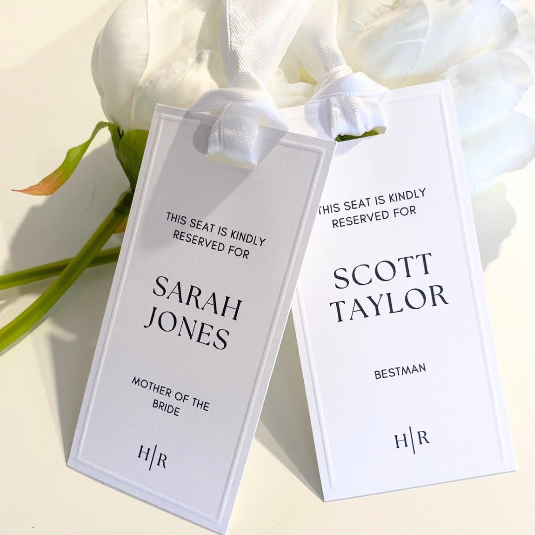 Sophie - Reserved Seating Tags