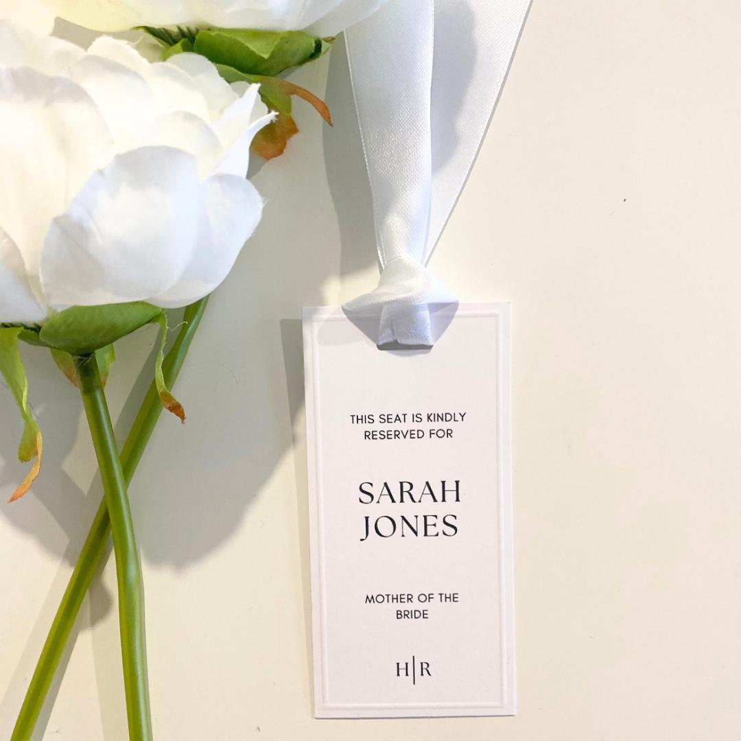 Sophie - Reserved Seating Tags