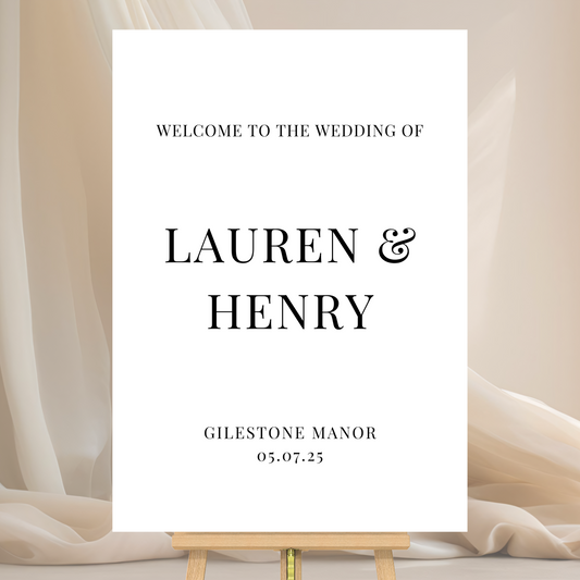 Lauren - Welcome Sign