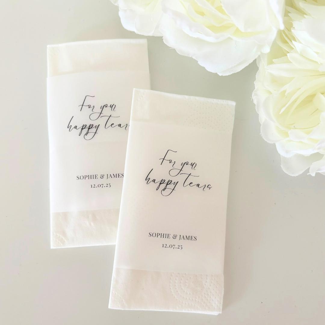 Wedding Tissues, For Your Happy Tears