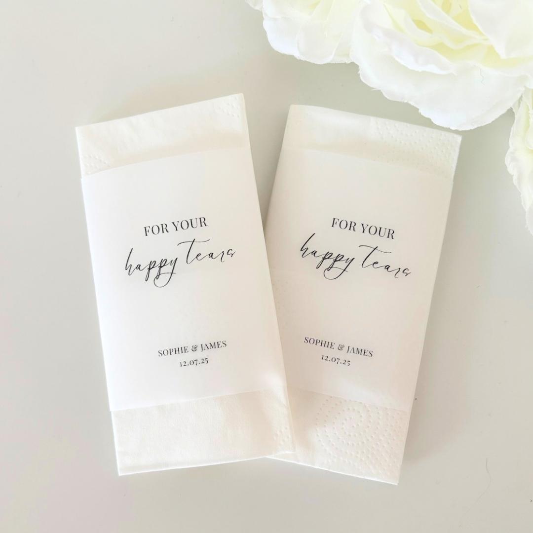 Wedding Tissues, For Your Happy Tears