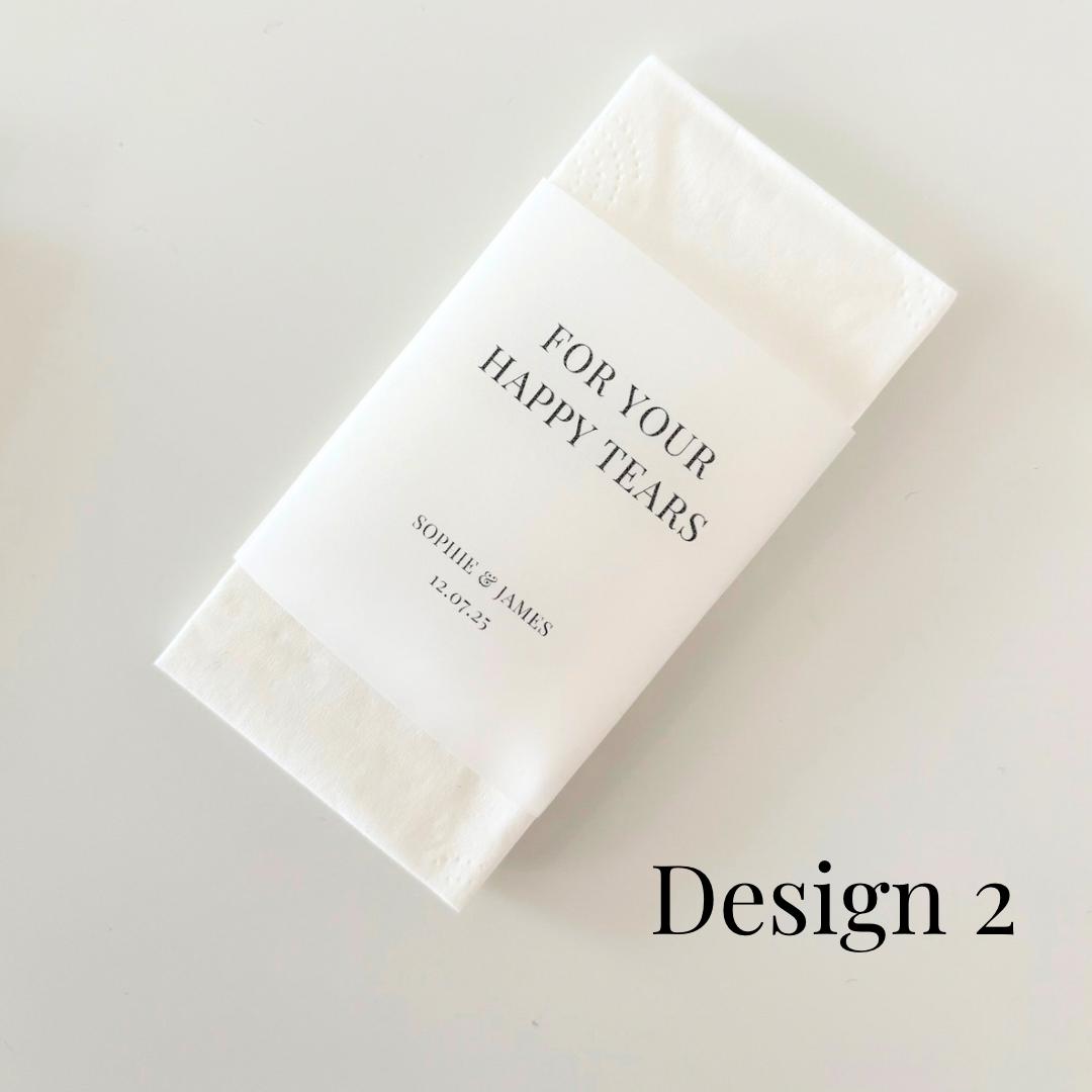 Wedding Tissues, For Your Happy Tears