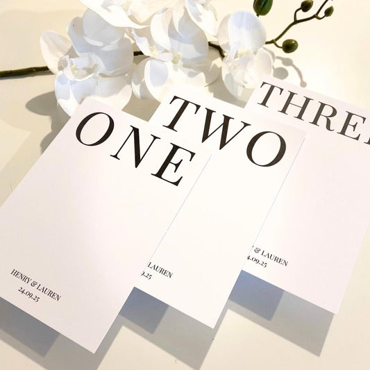 Lauren - Table Number Cards